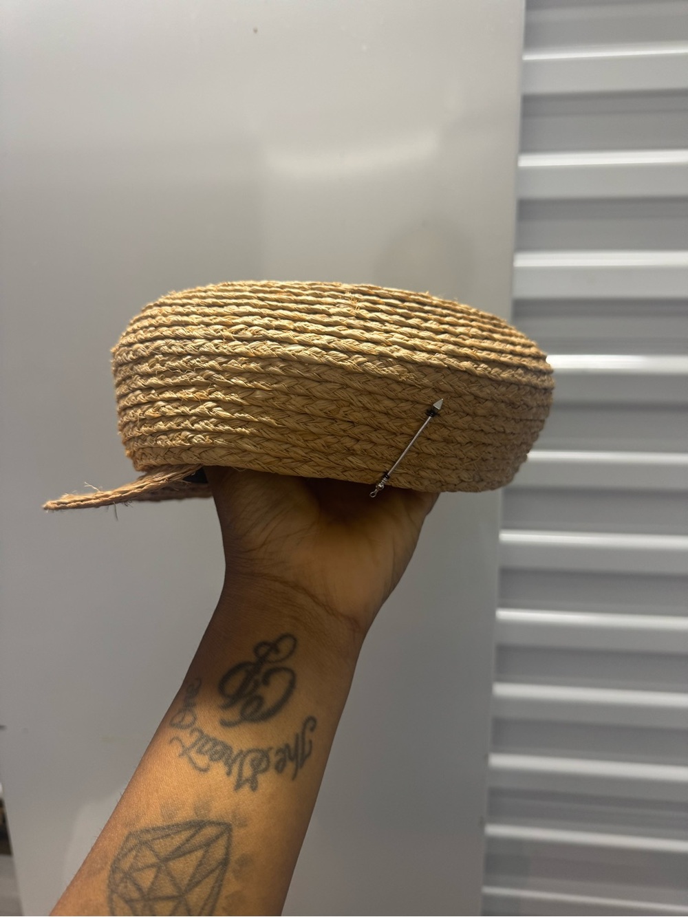 Meshika Raffia Hat size Small - Picture 3 of 5